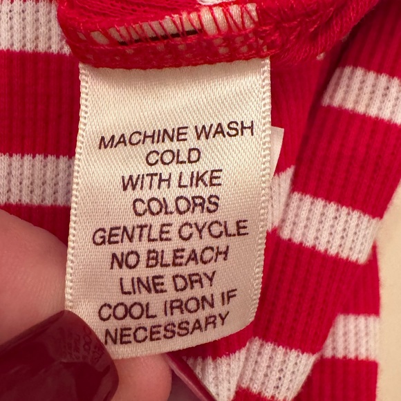 SELF ESTEEM XL RED AND WHITE QUARTER TEE - Picture 5 of 7